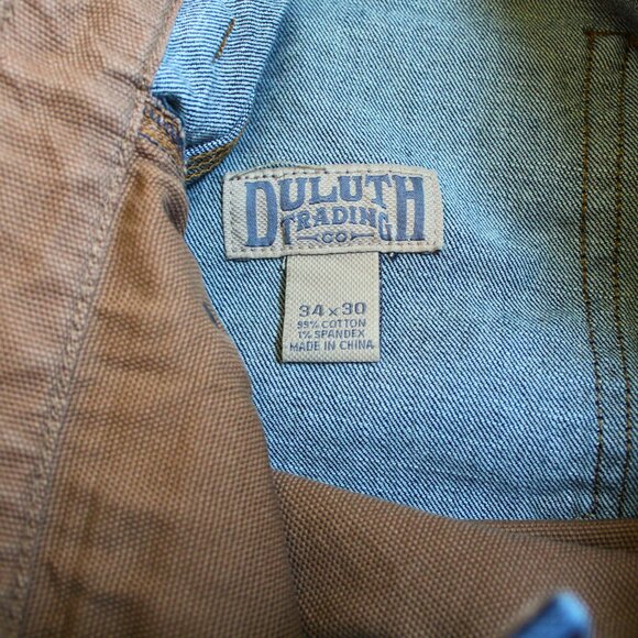 New NWOT Duluth Trading Flex Ballroom Men's Jeans Denim Regular Straight 34x30 - Picture 4 of 6